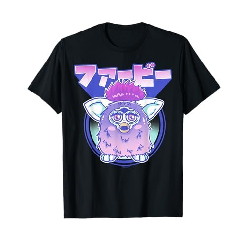Furby Retro Pink Circle Kanji T-Shirt Furby toy